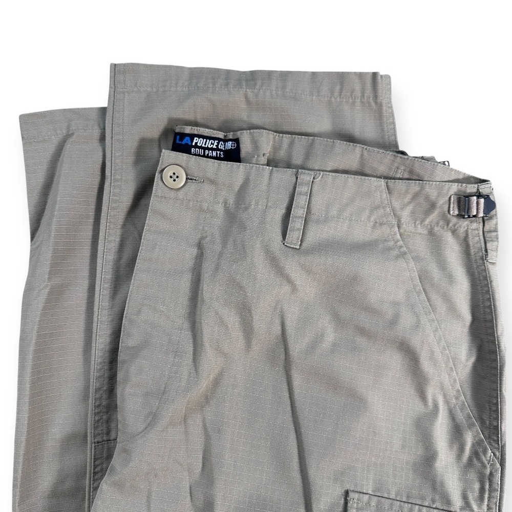 LA Police Gear Mens BDU Cargo‎ Pants Tan Ripstop Tactical BDU1001 XL Regular
